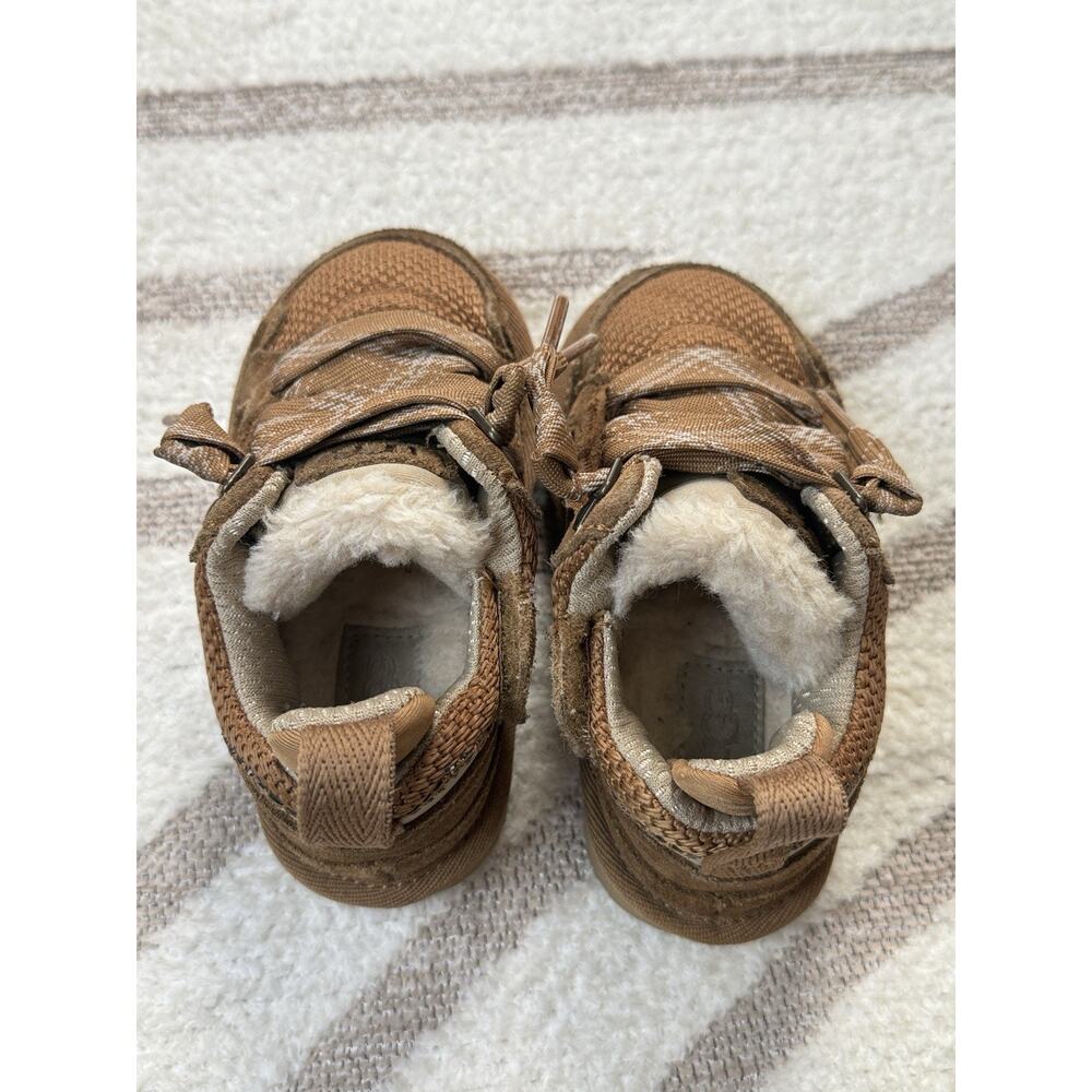 UGG Unisex Lowmel Sneakers Toddler Chestnut Suede Sheepskin Size US 7/EU 23.5 - Picture 4 of 14